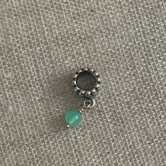 RETIRED Authentic Pandora Chrysoprase May Birthstone Dangle Charm - Picture 5 of 8